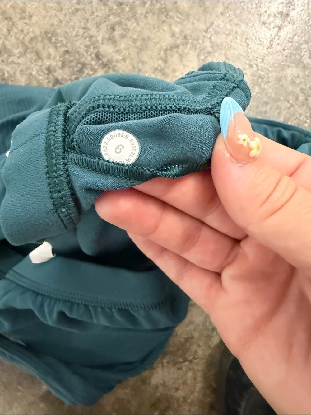 lululemon Teal Ribbed Medium-Support Sports Bra